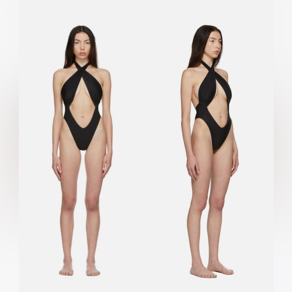 Miaou Black Demi One-Piece Swimsuit